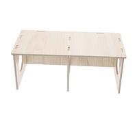 INOOMP Wooden Hamster Hideout Natural Wood Guinea Pig Cabin Hiding Place for Hamsters Dwarf Rats and Small Animals for Cage Decor and Play