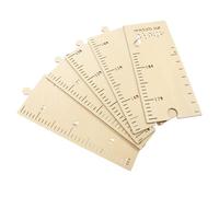 INOOMP Wooden Height Chart for Children with Growth Record and Wall Decoration Features, Simple Khaki Wood Material Height Ruler for Boys and Girls Bedroom or Nursery, Measurement Growth