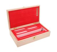INOOMP Wooden Hydrometer Storage Box with Foam Insert - Protective Case for Distiller and Spirit Hydrometers, Homebrew and Wine Beer Testing Instrument Organizer