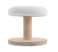 INOOMP Wooden Mini Ironing Board with White Fabric Cover, Small round Ironing Table for Sewing, Collars, and - Tabletop Ironboard with Sponge Pad for Tailoring and Laundry Use