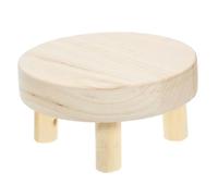 INOOMP Wooden Plant Riser Indoor Plant Stool for Tabletop Display Solid Wood Suitable for Succulents Bonsai Gardening