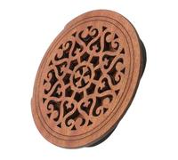 INOOMP Wooden Resonator Guitar Screen Sound Hole Cover with Creative Carved Pattern, Easy to Install and Store, Acoustic Guitar Feedback Reducer for Maintenance and Noise Control