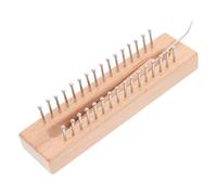 INOOMP Wooden Scarf Loom Knitting Machine Tools Knitting Looms for Scarf Easy to Use Lightweight Metal Crochet Hook Hand-Make Ability Development