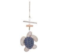 INOOMP Wooden Sea Turtle Figurine Turtle Wall Decor Coastal Theme Party Hanging Decorations Rustic Beach Decor for Home DIY Crafts