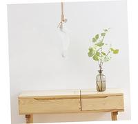 INOOMP Wooden Seahorse Wall Hanging Decor Beach Theme Nautical Ocean Style Double Sided Wooden Animal Ornament for Home Bathroom Bedroom Mediterranean Atmosphere