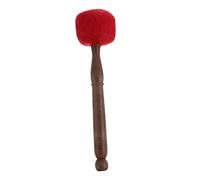 INOOMP Wooden Sound Bowl Stick with Wool Felt Head, Heavy-duty Mallet for Gong and Sound Bowl, Practical Red Knocking Rod for Creating a Calming and Restorative Atmosphere
