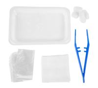 INOOMP Wound Care Pack Disposable Wound Care Kit Pp Cotton White Nonstick for Schools and Businesses