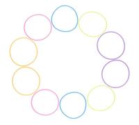 INOOMP Wristbands 10pcs Flexible and Eye-catching Night Luminous Silicone Bracelets Glow the Dark Thin and Sl esign for Casual Occasions