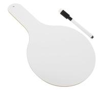 INOOMP Writing Board Set with Wooden Whiteboard and Dry Erase Paddles, Comfortable Handle for Easy Sharing Answers in Classroom or Home Learning, 2 Pieces