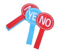 INOOMP Yes No Voting Paddles 4Pcs Double-Sided Foam Board Handheld Paddles for School Classroom Judging and Interaction
