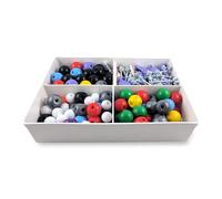 Inorganic & Organic Chemistry Molecular Model Kit, 281 Pieces, Ball & Stick 3D Structure, STEM Learning Tool for Students & Teachers