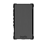 inorlo Shell Series Case Cover for Sony Walkman NW-A306, NW-A307 and NW-A105 series with Drop Resistant Design and Charger Dust Cap Cover (Black)