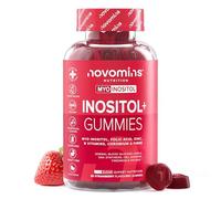 Inositol Gummies - PCOS Supplement with Myo-Inositol, Folic Acid, Zinc, Vitamin B12, B6, Chromium - Hormone Balance for Women - Alternative to Inositol Tablets - 60 PCOS Gummies - Novomins