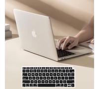 iNOTOGG Case Compatible with MacBook Air 13 Inch with Touch ID 2021 2020 2019 2018, Model A2337 M1 A2179 A1932, Elegant Glittery Hard Shell Plastic Case with Keyboard Cover for Air 13.3 Inch, OffWhite