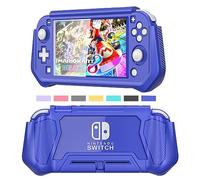 iNOTOGG Compatible with Nintendo Switch Lite Screen Protector Case Cover with Hand Grip, Detachable Protective Case with Shockproof and Anti-Scratch Design for Nintendo Switch Lite, Blue