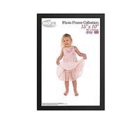 Inov8 British Made Real Wood Picture/Photo Frame 15x10" Inch(38x25cm) - Auckland 20mm Pine Black