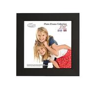 Inov8 British Made Real Wood Picture/Photo Frame 5x5" Inch(12x12cm) - Auckland 20mm Pine Black