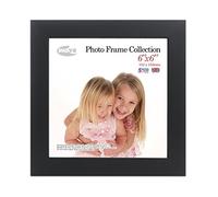 Inov8 British Made Real Wood Picture/Photo Frame 6x6" Inch(15x15cm) - Kayla 30mm Black