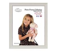 Inov8 British Made Traditional Picture/Photo Frame, 12X10-Inch, Small Washed White
