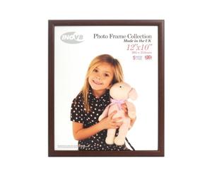 Inov8 British Made Traditional Picture/Photo Frame, 12x10-inch, Value Dark Oak