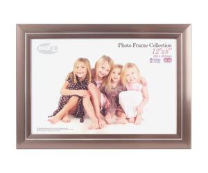 Inov8 British Made Traditional Picture/Photo Frame, 12x8-inch, Pewter 53