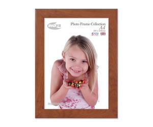 Inov8 Framing - Golden Oak A4 (21x29.7cm) Photo Frame - Wood Effect - Glass