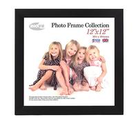 Inov8 Framing PFVS-SABK-1212 Photo Frame Satin Black 12x12 1PK, Wood, Black