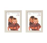 Inov8 Framing PFVS-SOGR-86 British Made Traditional Picture/Photo Frame, Soft Grey, 8x6 inch (Pack of 2)