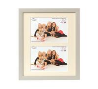 Inov8 Framing PFVS-SOGR-DA2 British Made Traditional Picture/Photo Frame, Soft Grey, 12x10 inch with Two 7x5 inch Aperture Inset