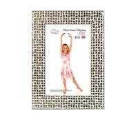 Inov8 Framing Photo Frame, Mosaic Silver Holds Picture 6x4" (15.24cm x 10.16cm)