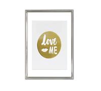 Inov8 Framing Tarnish Resistant Silver Designer Floating Picture Frame with Thin Bead Edge Design for 5x7 inch (12x17cm) Photo