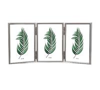 Inov8 Framing Tarnish Resistant Silver Plated Picture Frame - Thin Edge Triple Frame Design for Three Photos 6x4 Inch (15x10cm)