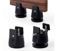 INOVASHON Furniture Risers with Screw Clamp, Desk Riser Blocks with Height Adjustable 2.4-3.1'', Bed Risers Fit Square/Round Chair Leg Diameter 0.3-1.9'', Chair Raisers Extenders for Sofa