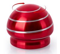 INOVASHON Hypnotic Desk Toy, Kinetic Stress Ball for Relief, Silent Metal Spinning Illusion Fidget Toys, Mushroom Shaped Office Spinning Ball for All Age, Gift for Men Woman Boy Girl (39mm)