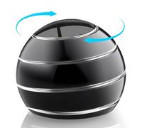 INOVASHON Kinetic Desk Toy, Desk Ball for Stress Relief, Hypnotic Spinning Fidget Optical Illusion Ball, Office Desk Spinning Metal Toys for All Age, Gift for Men Woman Boy Girl (40mm Black)