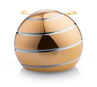 INOVASHON Kinetic Spinning Illusion Desk Toy, Metal Fidget Toys Adults for Anxiety, Hypnotic Optical Ball for Relief, Office Stress Toys for All Age, Gift for Men Woman Boy Girl (40mm Gold)