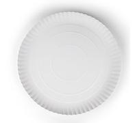 Inoverse 50 Pieces White Round 28cm Paper Plates, Eco-Friendly & Compostable, Ideal for All Events & Occasions