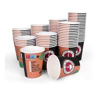Inoverse Pack of 1000 Paper Cups, Disposable Coffee to Go Cups, 8 oz - 200 ml, Coffee to Go Cups Cardboard, Diameter 80mm, Espresso Cups for Tea, Leak-Proof Drinkware for Hot & Cold Drinks