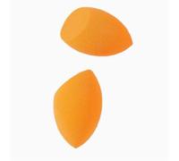Inovey 2Pcs Cosmetic Egg Cosmetic Sponge Three-Dimensional Powder Puff Oblique Cut Orange Dry And Wet Cosmetic Brush Set Beauty Tools