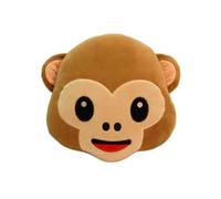 Inovey 35Cm Creative Emoji Monkey With Hands Throw Pillow Plush Stuffed Cushion Office Home Sofa Decor