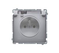 INOX MODULE SOCKET 1X Z/U WITH SMOKE FLAP BASIC BMGZ1B.01/21A