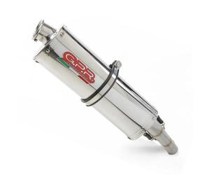 Inox polished GPR Exhaust Muffler Trioval Approved Suzuki Sv 650 A 2021 2023