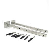 INOXLM Wall mounted clothes rack arms made in Italy stainless steel