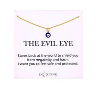INOXPINK Evil Eye Necklace Gift Gold Stainless Steel Necklace