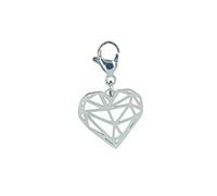 INOXPINK Heart Clip On Charm Stainless Steel Pendant in Gift Bag