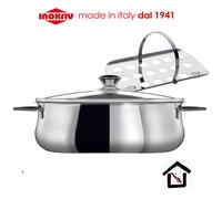INOXRIV Superchef Set 3 Pz Pot Grid Oval Roasted Fish Bolliti Made IN I