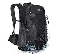 INOXTO lightweight Hiking Backpack 40L Hiking Daypack, Black, Large