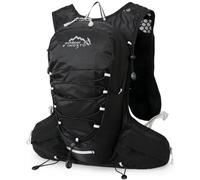 INOXTO Running Backpack, 5-liter lightweight hydration bag for outdoor hiking cross country marathon cycling competition mountaineering water bag backpack for men (Black)
