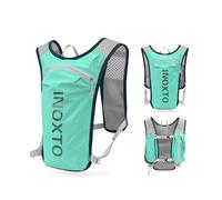 INOXTO Running Backpack, 5-liter lightweight hydration bag for outdoor hiking cross country marathon cycling competition mountaineering water bag backpack for men (light green)