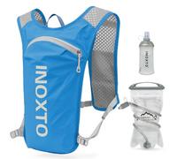 INOXTO running water bag vest backpack with1.5L water bladder hydration pack backpack suitable for running, cycling, mountain climbing, camping for men women (Sapphire 1.5L water bag, standard)